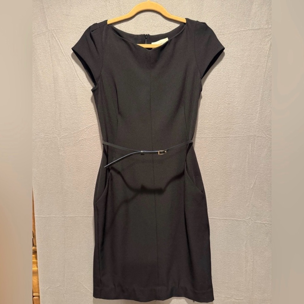 MM LaFleur Black Work Dress w Belt 8